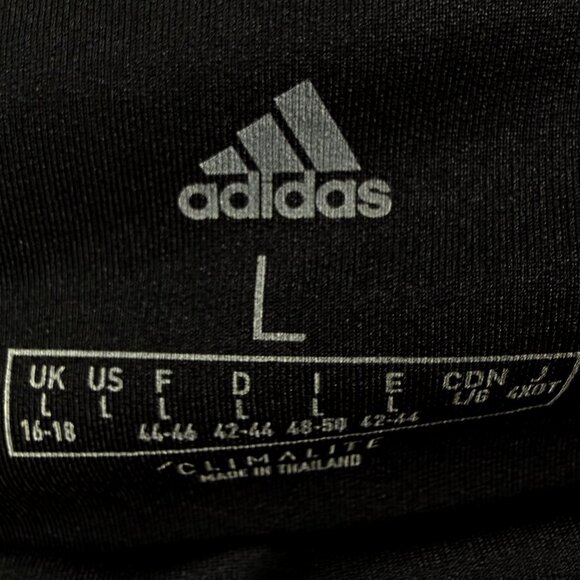 NWT ADIDAS CLIMALITE Embossed Black Floral Tights Active Leggings Women’s Size L - Picture 5 of 13